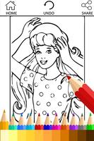 Coloring Book for barbi Fans الملصق