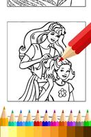 Coloring Book for barbi Fans تصوير الشاشة 1