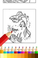 Coloring Book Mermaid Princess imagem de tela 1