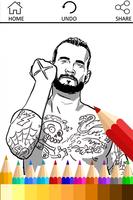 Coloring Book for WWE Fans الملصق