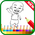 Coloring Upin Book Ipin Pages-icoon