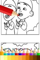 Coloring Upin Book Ipin Pages تصوير الشاشة 1