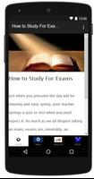 How to Study For Examinations Poster