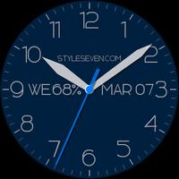 Modern Analog Watch Face-7 for Wear OS by Google imagem de tela 3