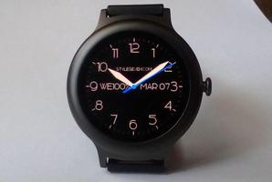 Modern Analog Watch Face-7 for Wear OS by Google imagem de tela 1