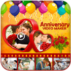 Anniversary Video Maker With Music : HD Slideshow ไอคอน