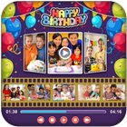 Birthday Photo Video Maker With Music 2017-icoon