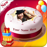Name Photo on Birthday Cake