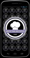 Recetas Recipes الملصق