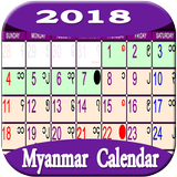 Myanmar Calendar 2018 آئیکن