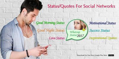 Motivational Status For Social Networks 2018 poster