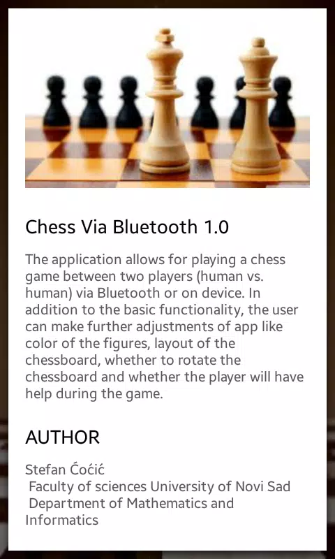 Chess Via Bluetooth APK pour Android Télécharger