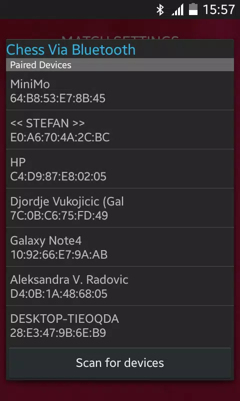 Chess Via Bluetooth APK pour Android Télécharger