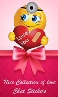 Love Chat Stickers Cartaz