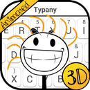 3D Animated Stickman Theme&Emoji Keyboard aplikacja
