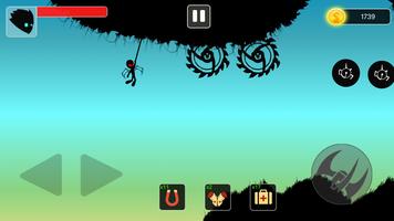 Stickman swing : Rope Swing - Game offline تصوير الشاشة 1