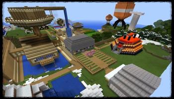 Block Craft map for Minecraft Affiche