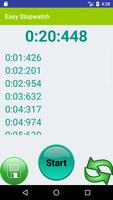 Easy Stopwatch تصوير الشاشة 1