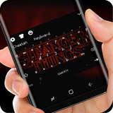 Stranger Thing Keyboard Theme Neon Red Wallpaper Zeichen