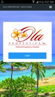 Ola Hawaii Vacation Rentals Plakat