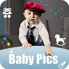 Baby Photo Story Editor- Milestones Photos icône