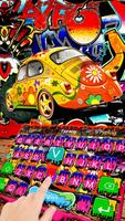 Colorful Street Graffiti Party Keyboard Theme Affiche