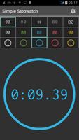 Simple digital stopwatch –free تصوير الشاشة 1