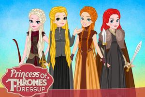 Princess of Thrones Dress up captura de pantalla 1