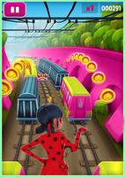 Poster Subway Ladybug Clash run