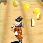 Subway Goku jungle super saiyan run-icoon