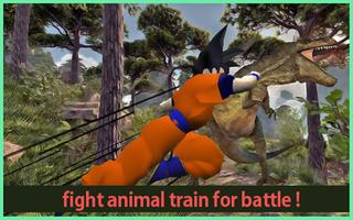 Subway Hero Goku Jungle Survivor rush screenshot 2