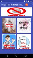 Sugar Free Diet Medicine Reminder الملصق