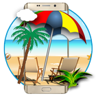 Summer trip theme icon