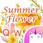 Summer Flower Keyboard Theme for Girls icon