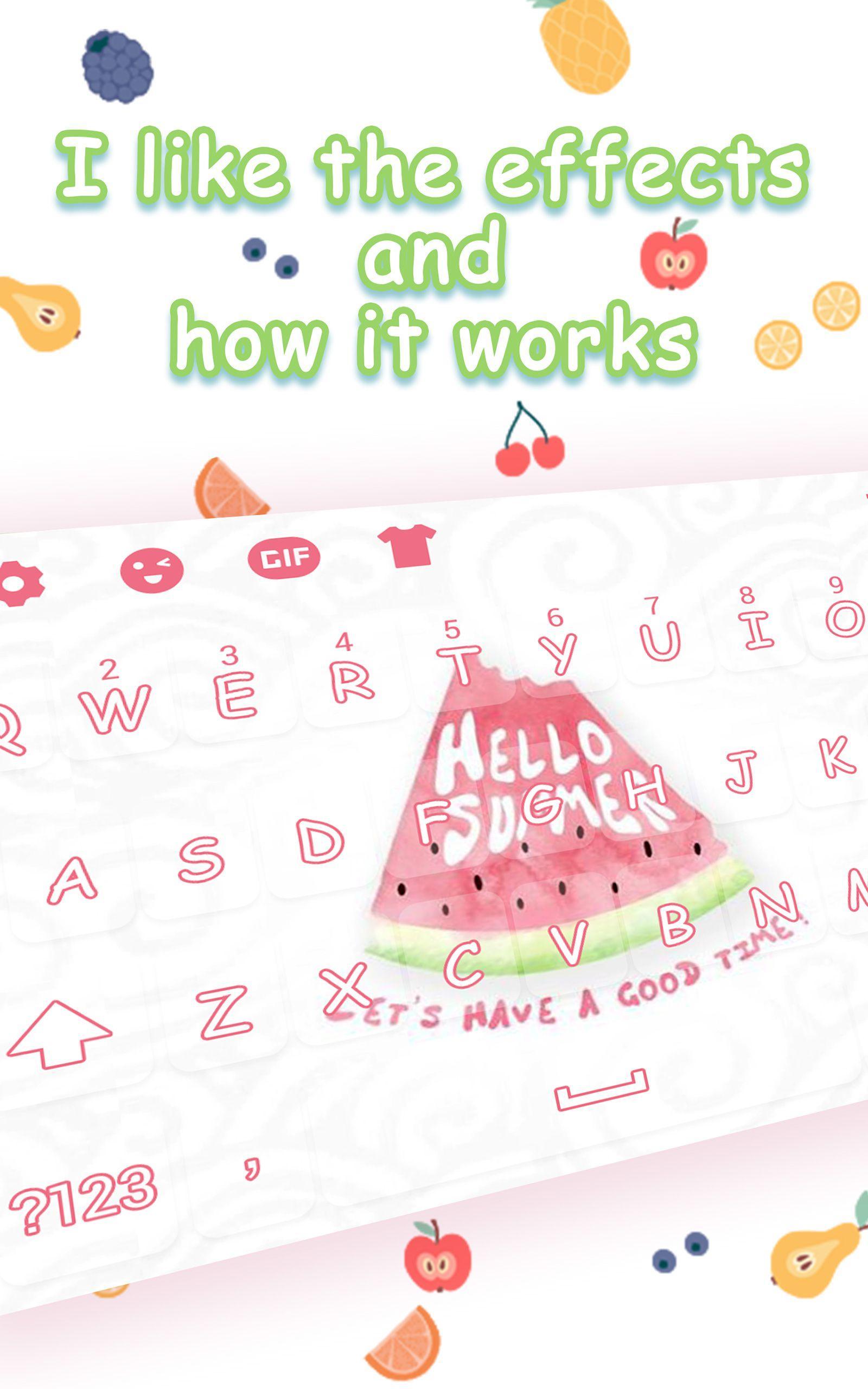 Sommer Frucht Emoji Tastatur Thema für Android - APK herunterladen