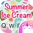 Thème de clavier gratuit de crème glacée d'été APK