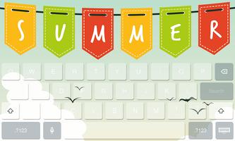 Summer Fresh Theme Keyboard 截图 2