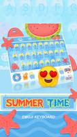 Summer Time Theme&Emoji Keyboard poster
