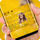 Sunflower Girl Keyboard Golden Sunshine APK