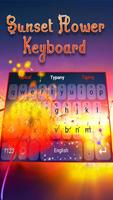 Typany Sunset Flower Keyboard poster