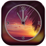 Sunset Clock Live Wallpaper
