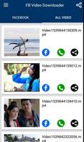 Video Downloader for Facebook : FB Video Download capture d'écran 1