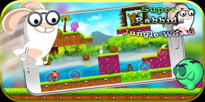 Super rabbids 🥕 Jungle World Affiche