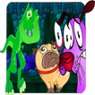 Cowardly Puppy Dog In The Courage Adventure