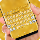 Super sparkling golden metal texture Keyboard APK