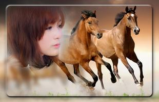 Horse Photo Frames Affiche