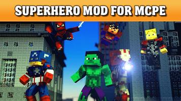 Superhero mod for MCPE الملصق