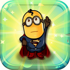 Superhero Despicable Man Flying Banana ไอคอน