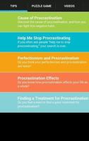 Stop Procrastinating Tips Cartaz