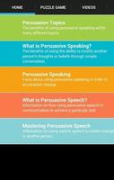 Persuasive Speaking Skills poster